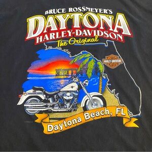 Harley Davison Daytona Tshirt Men’s XL With Graphic On Front And Back